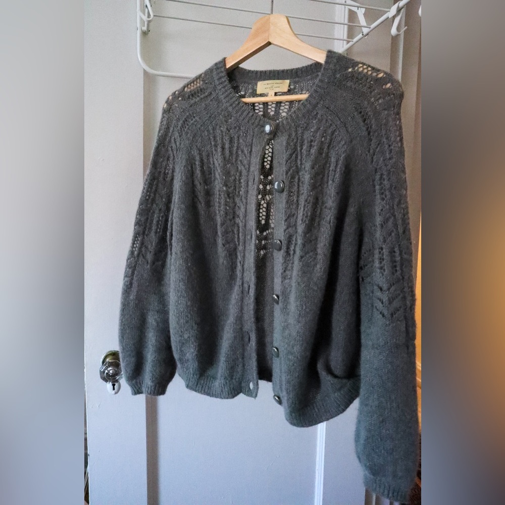 Sezane Tonio Blue-Grey Small EUC